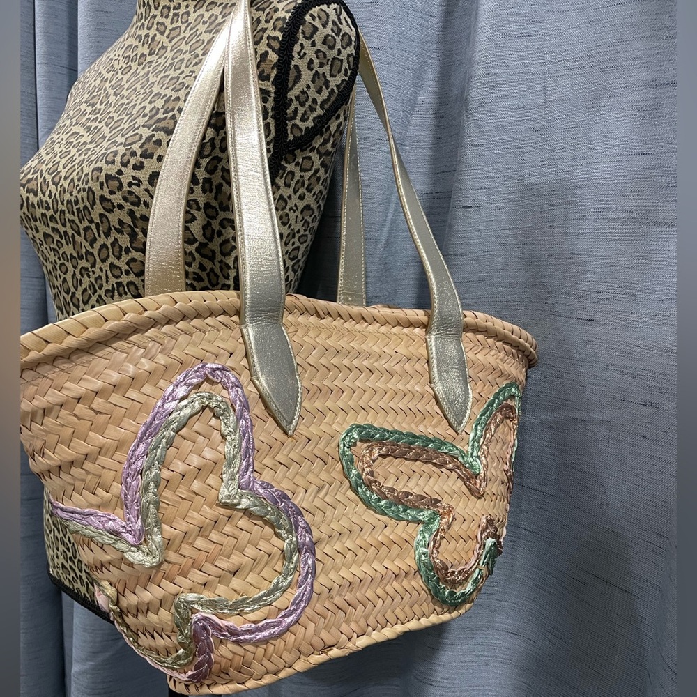 Sophia Webster Taya Raffia Tote
